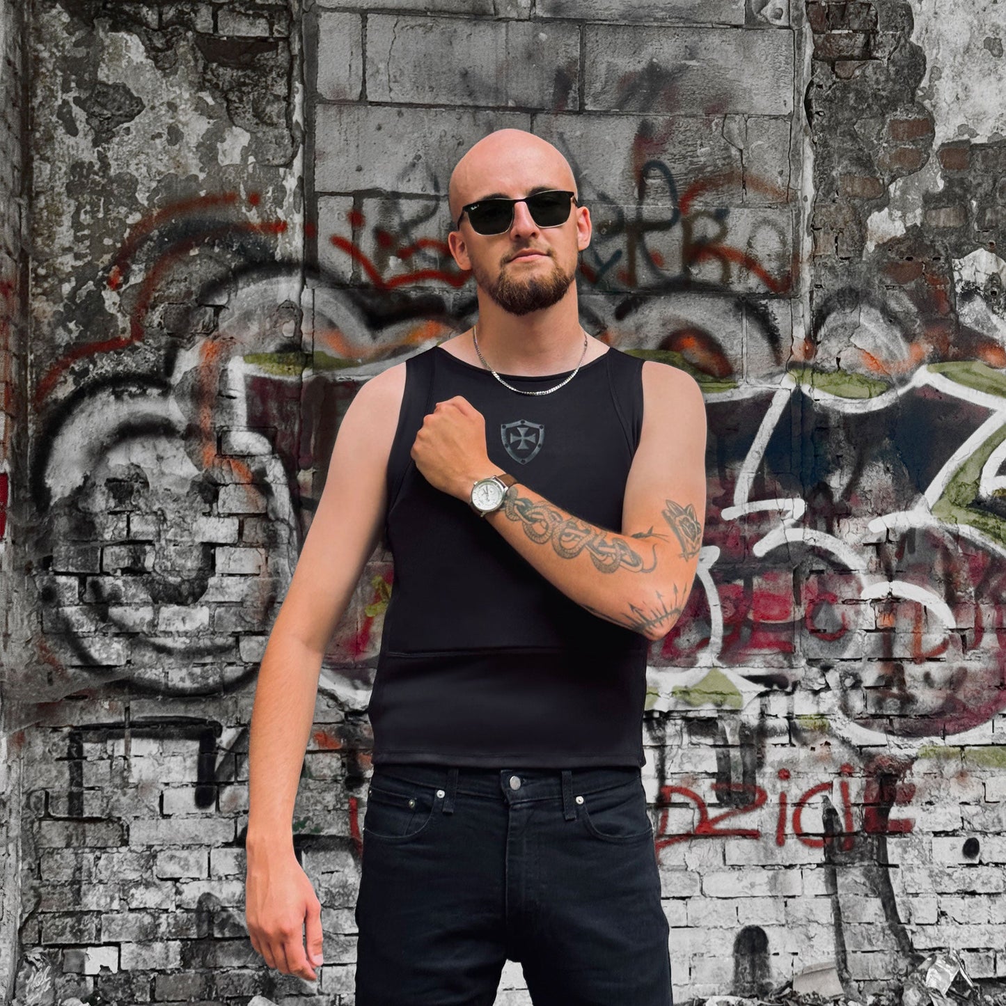 Bulletproof Concealable Expanded T-shirt - Black - Shield Defence Solution