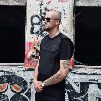 Bulletproof Outer Vest – Black - Shield Defence Solution