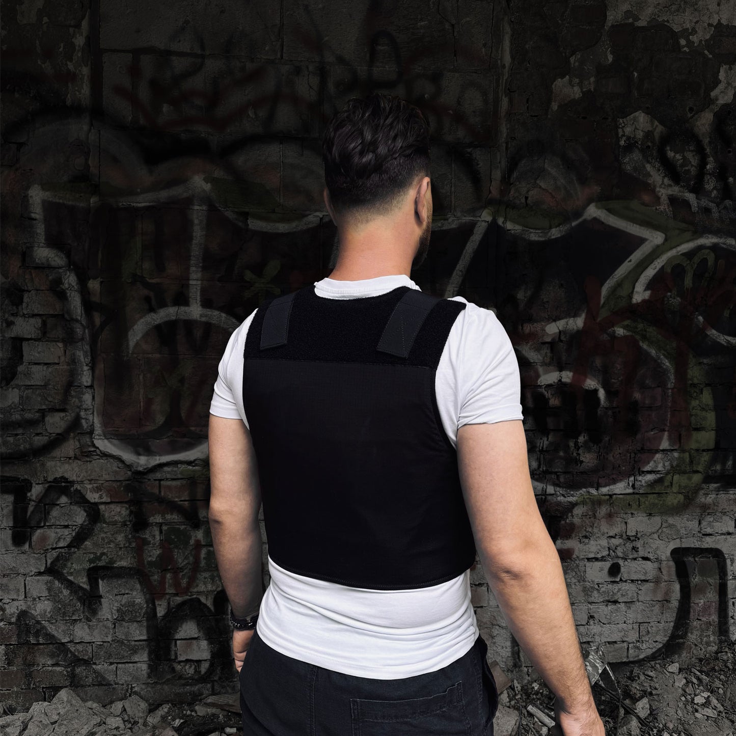 Kogelwerend covert vest – zwart