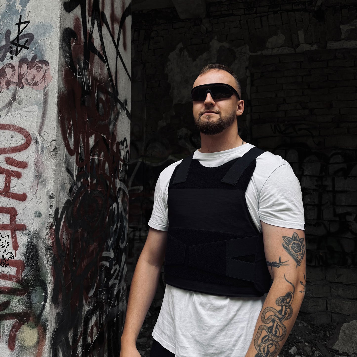 Kogelwerend covert vest – zwart
