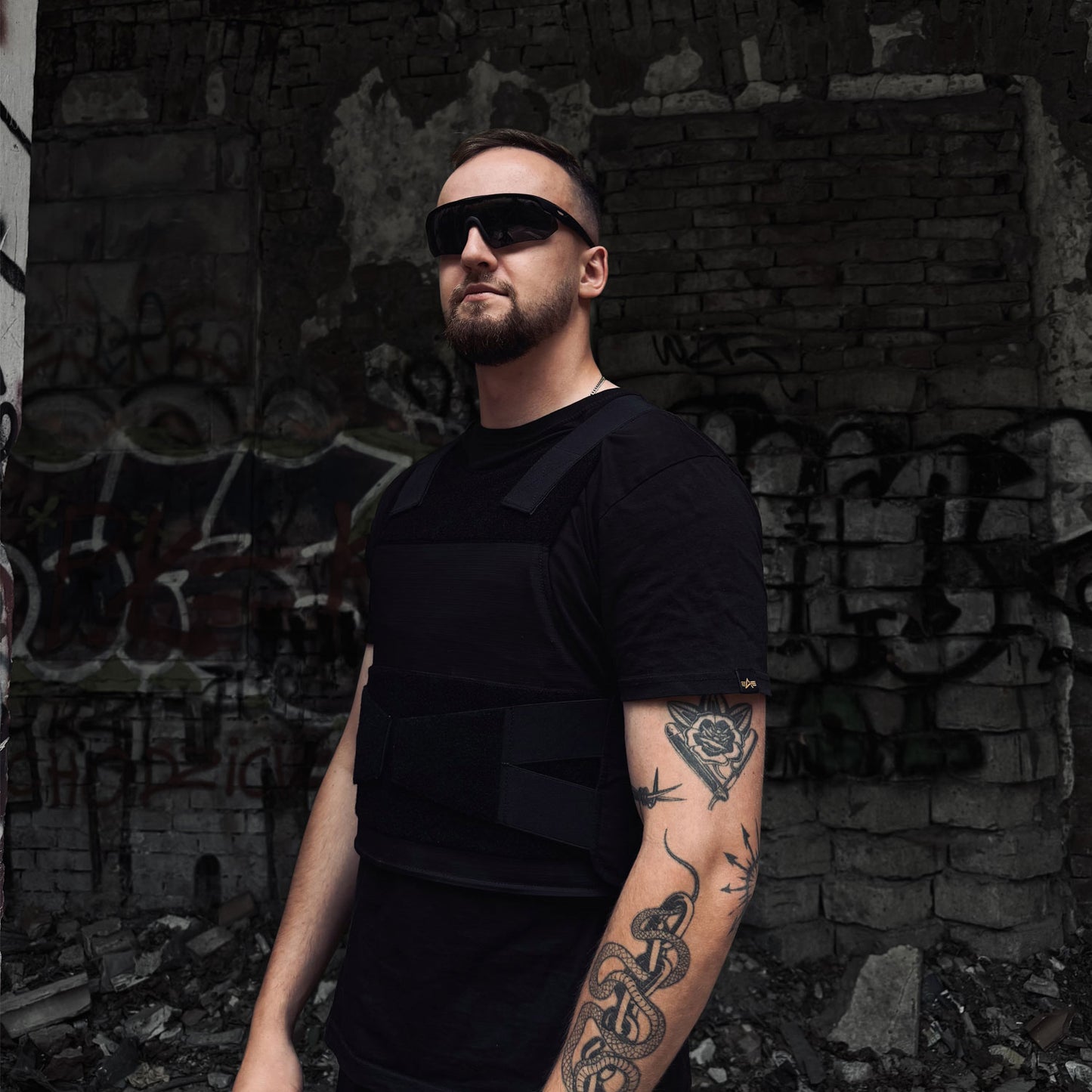 Kogelwerend covert vest – zwart