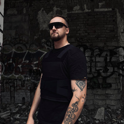 Kogelwerend covert vest – zwart