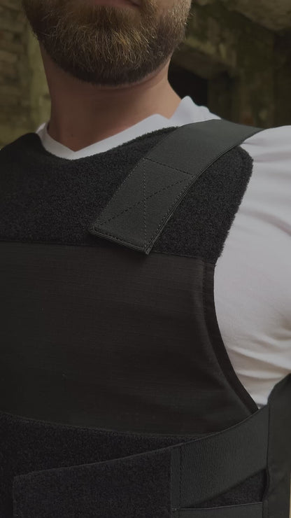 Kogelwerend covert vest – zwart