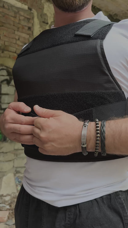 Kogelwerend covert vest – zwart