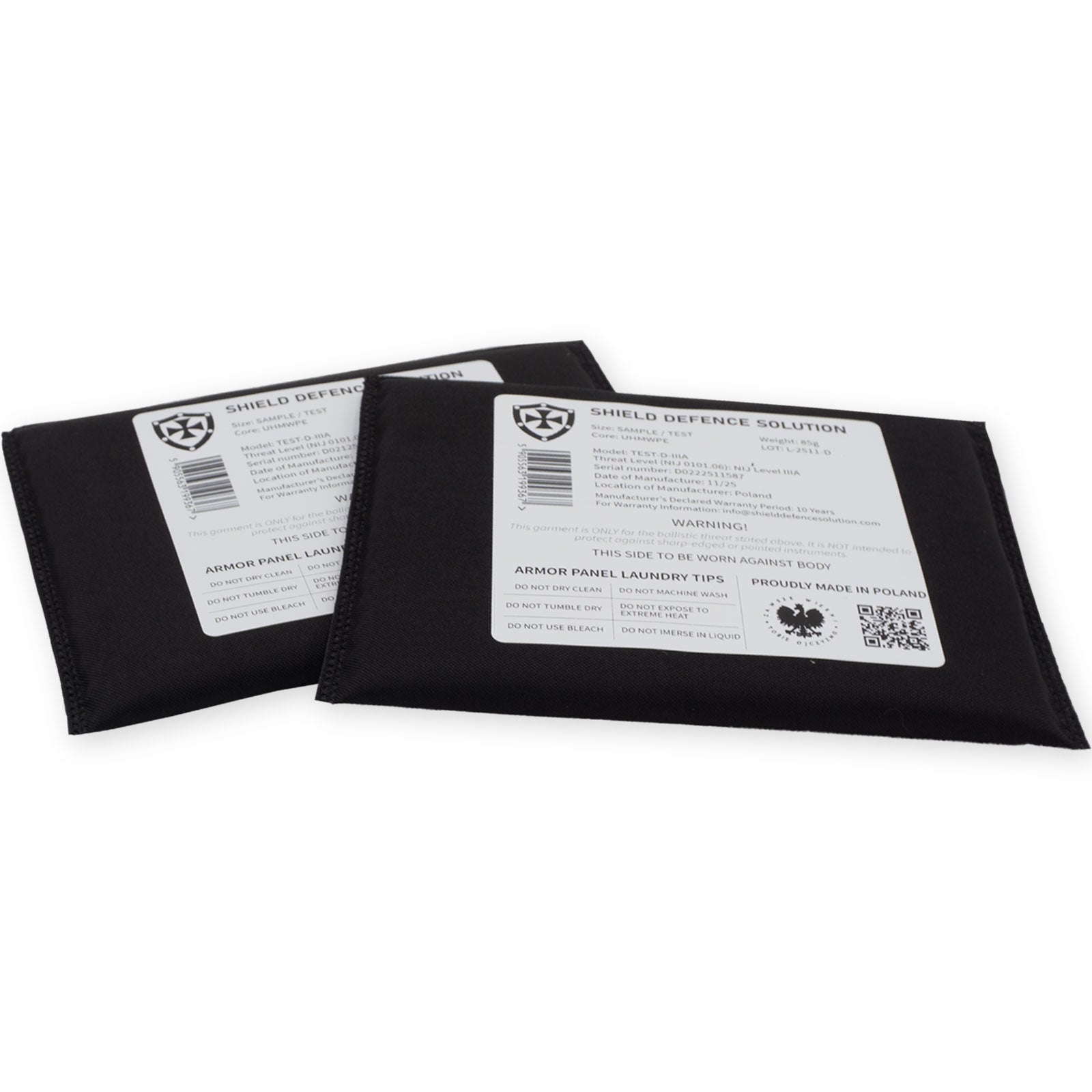 Test Ballistic Insert - Shield Defence Solution