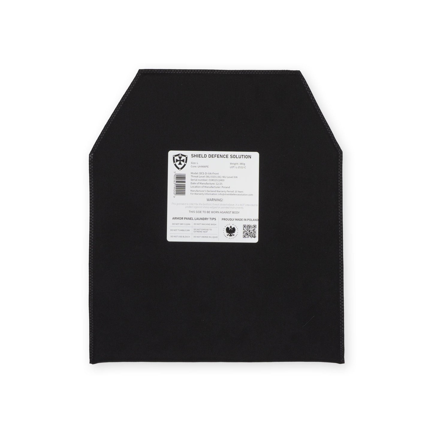 WARRIOR DCS Soft Armor Inserts | Front, Back & Side Panels - Shield Defence Solution